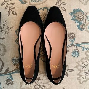 Black Suede Flats